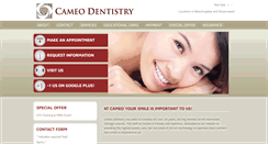 Desktop Screenshot of cameodentistry.com